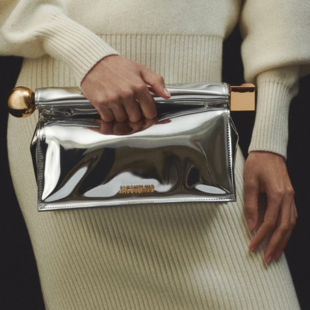 Jacquemus Silver and Gold Accent Bag